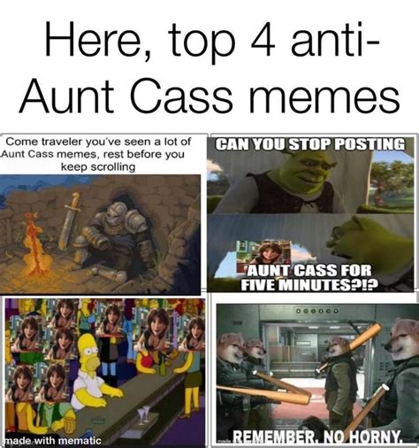 aunt cass meme|Take a nice break before seeing more aunt cass memes